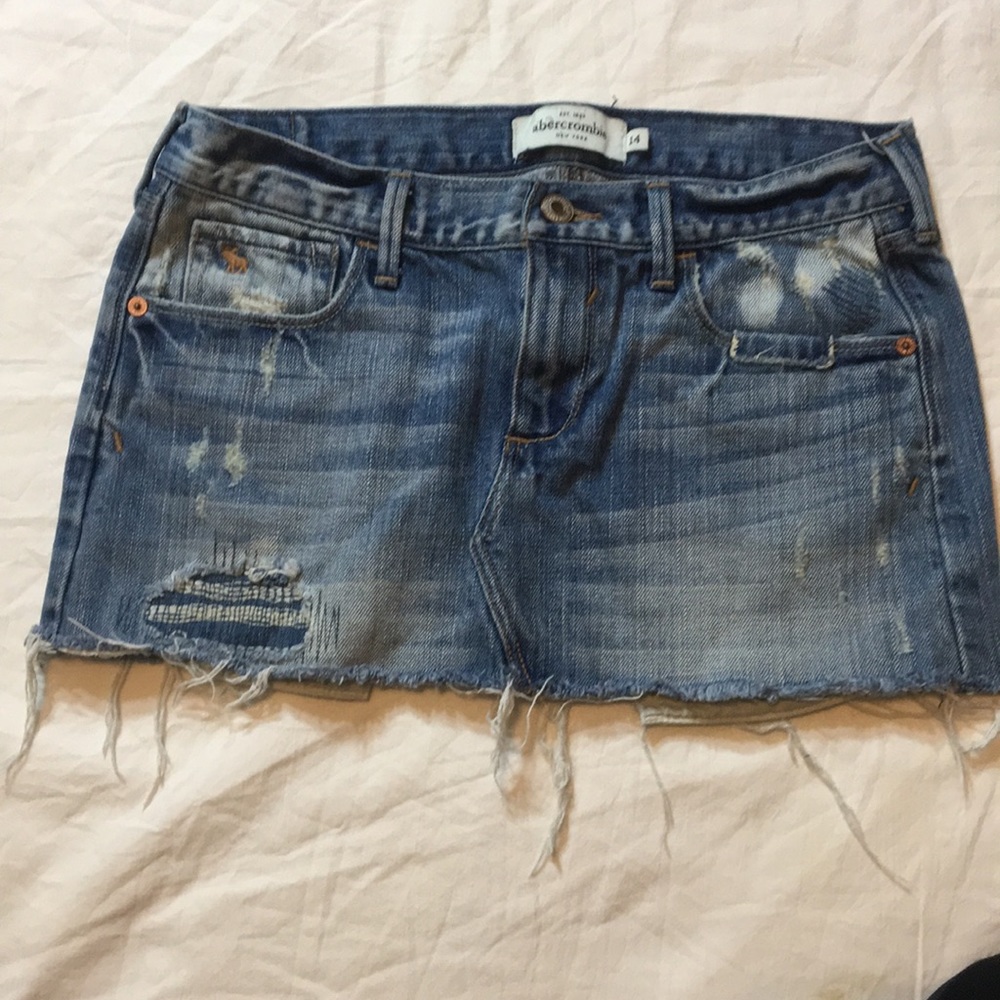 BUNDLE! a&f denim skirt and flare jeans - Picture 5 of 16